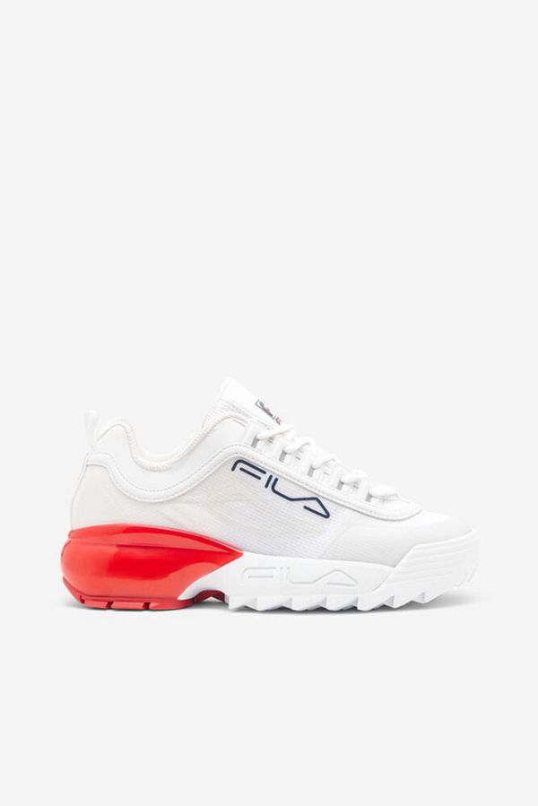 Fila Sneaker Malaysia - Fila Disruptor 2A For Women White / Navy / Red,DSMQ-52307